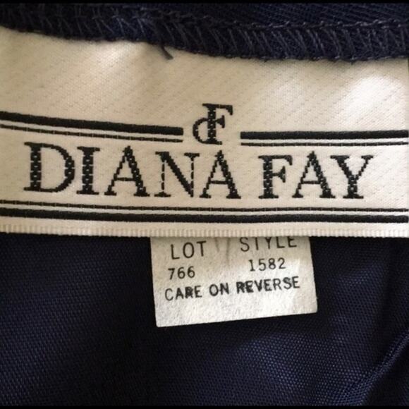 VINTAGE Y2K NWT Diana Fay Navy High Waisted Skirt - Picture 4 of 7